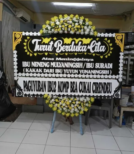 Papan Bunga Duka Drunten Wetan Gabuswetan